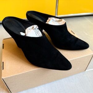 Vince suede mule - black